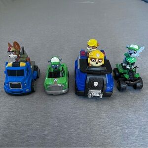 Paw Patrol Adventure Vehicle Set - Blue, Green, Yellow